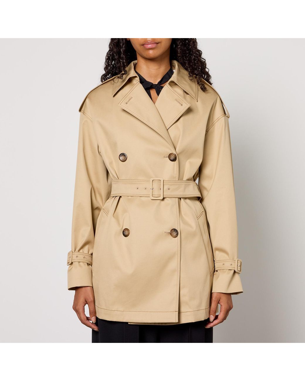 コート MAX MARA STUDIO 'Vieste' trench coat Beige 6121015206001-a-