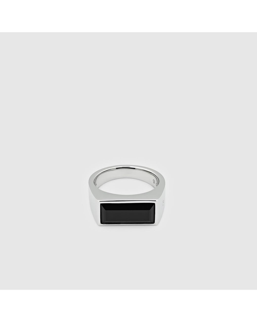 Peaky Polished Black Onyx Ring