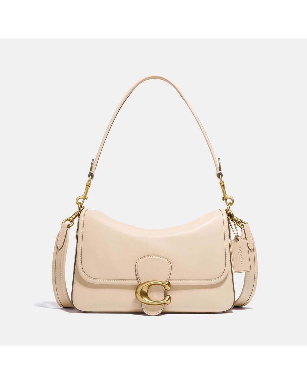COACH Soft Calf Leather Tabby Shoulder Bag in Natural | Lyst Australia