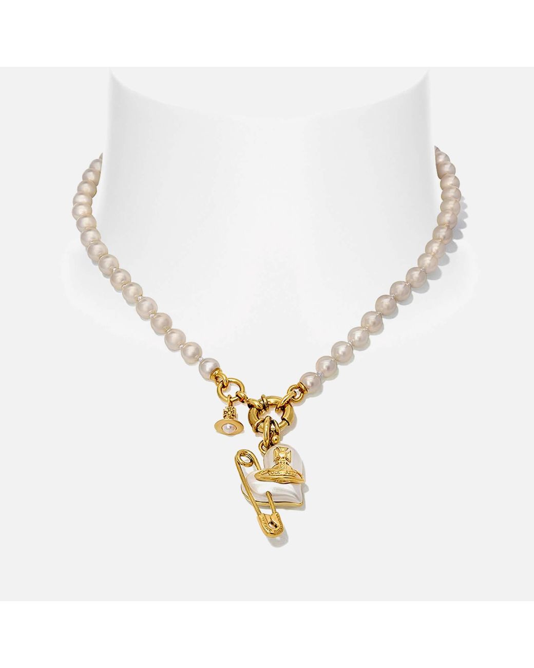 Vivienne Westwood Orietta Pearl Necklace in Metallic | Lyst