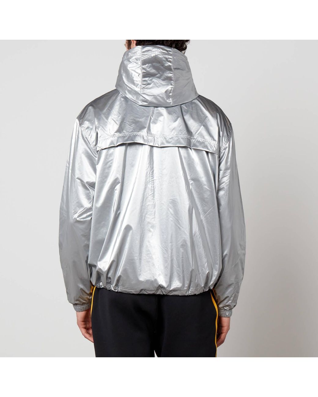 adidas Slvr Shell Anorak Jacket in Gray for Men | Lyst