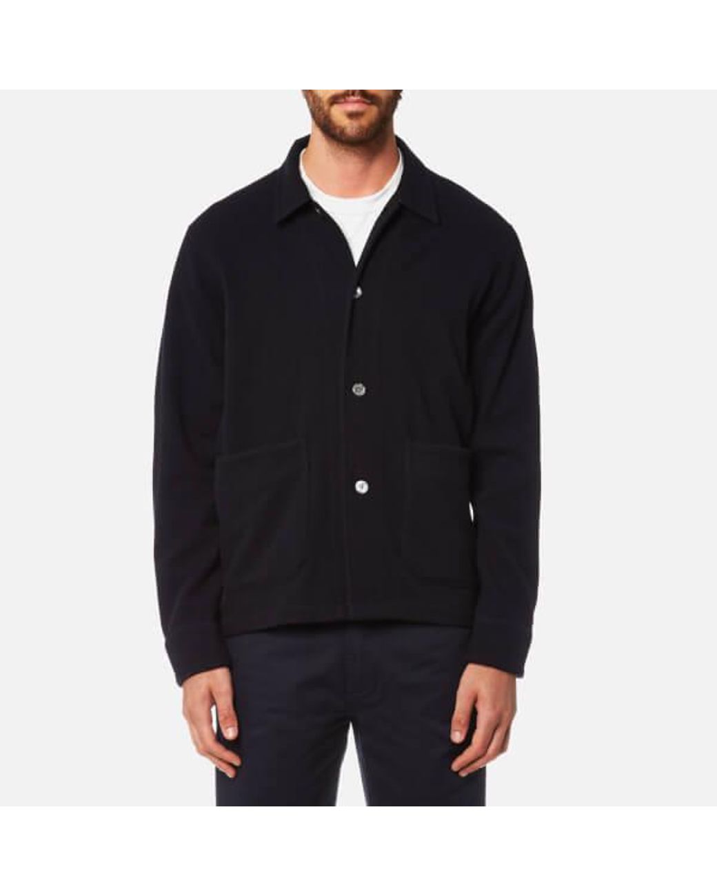 Our Legacy Wool Men's Archive Box Jacket in Navy (Blue) for Men Lyst
