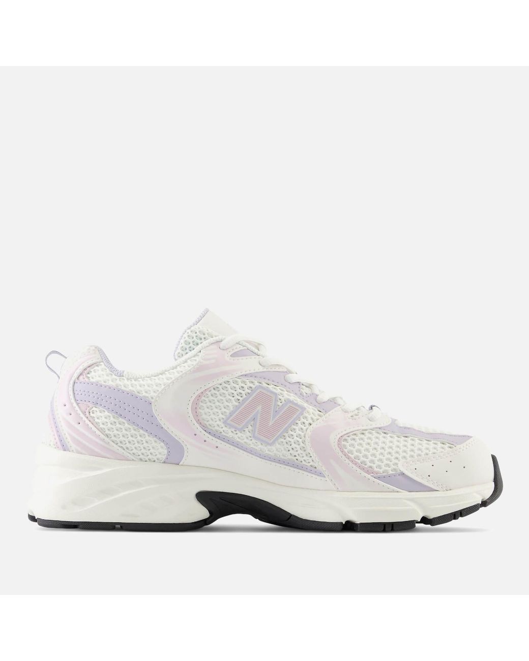 New Balance 530 Faux Leather And Mesh Trainers in White Lyst