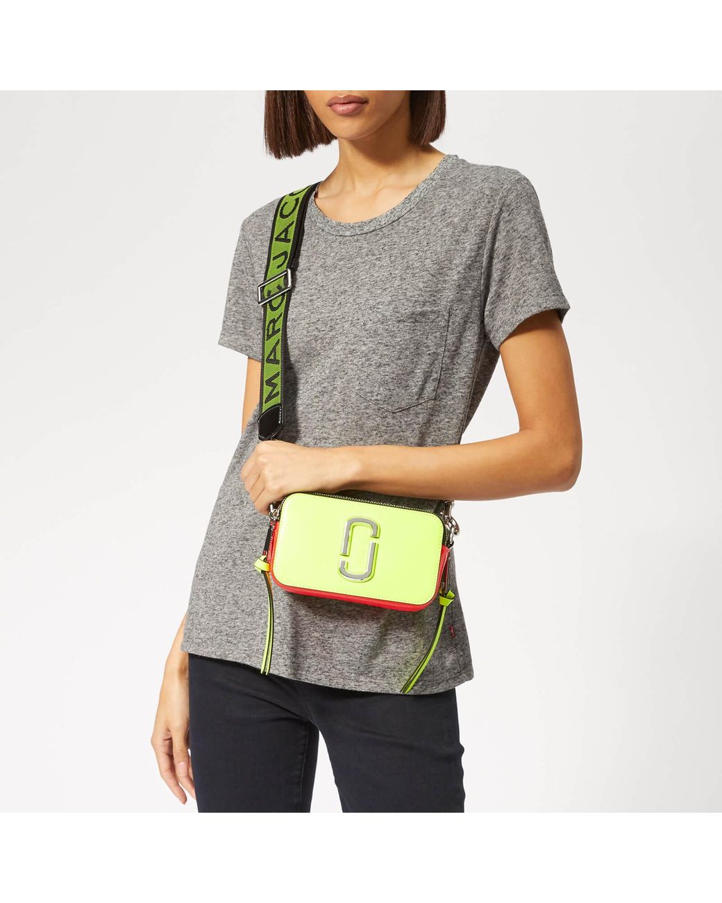 Marc Jacobs The Snapshot Fluoro Leather Camera Bag in Yellow Lyst