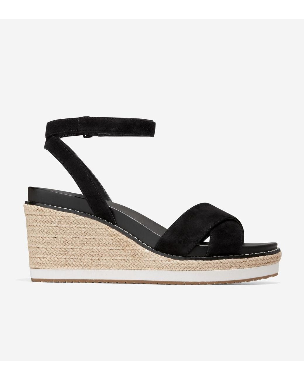 Cole Haan Women's Cloudfeel Espadrille Wedge Sandal in Black Lyst