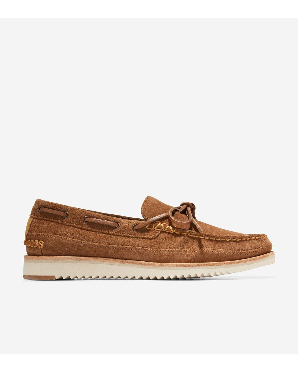Cole Haan Rubber Pinch Rugged Camp Moccasin Loafer in Golden Honey