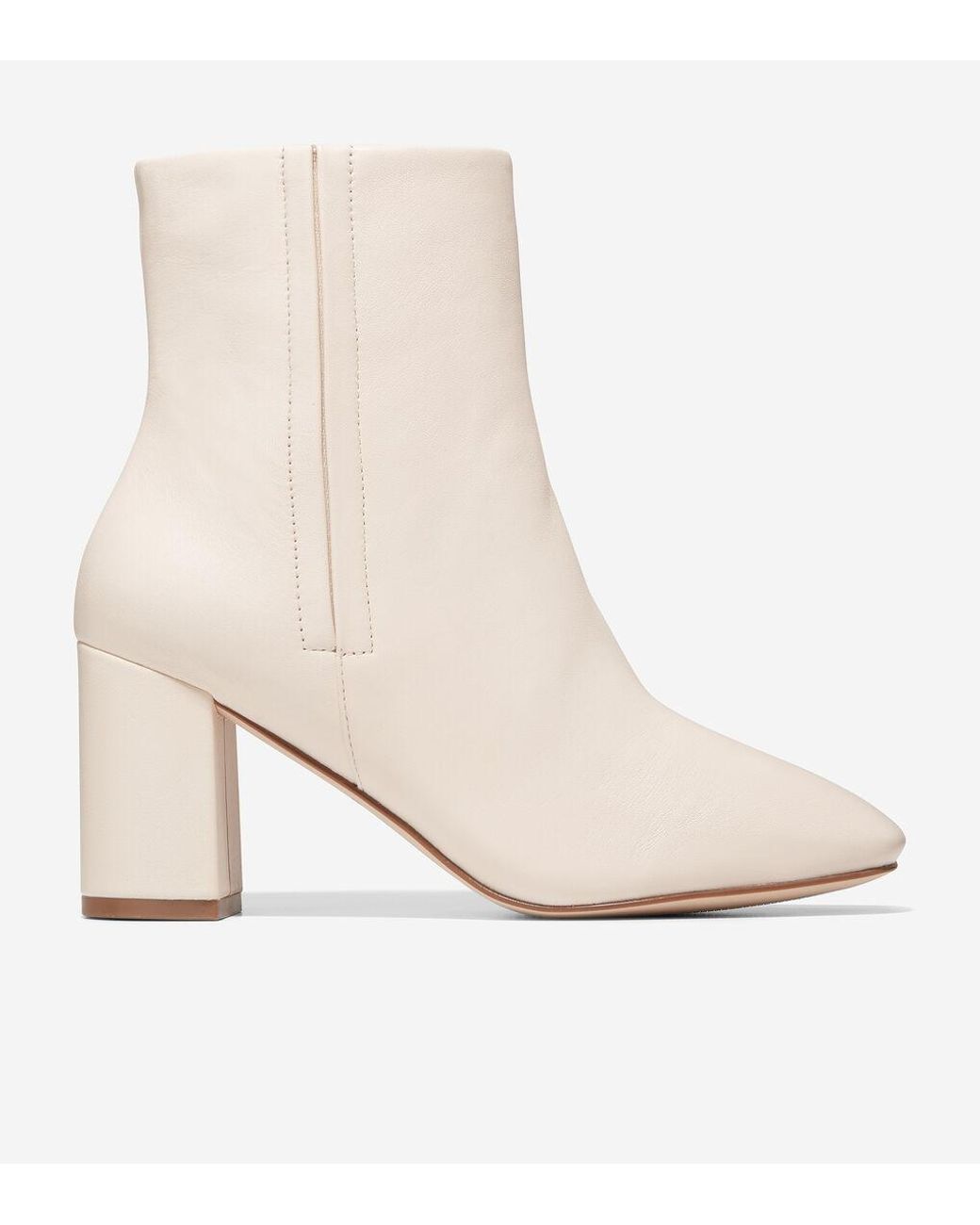 Cole Haan Women's Chrystie Square Toe Bootie in Natural | Lyst