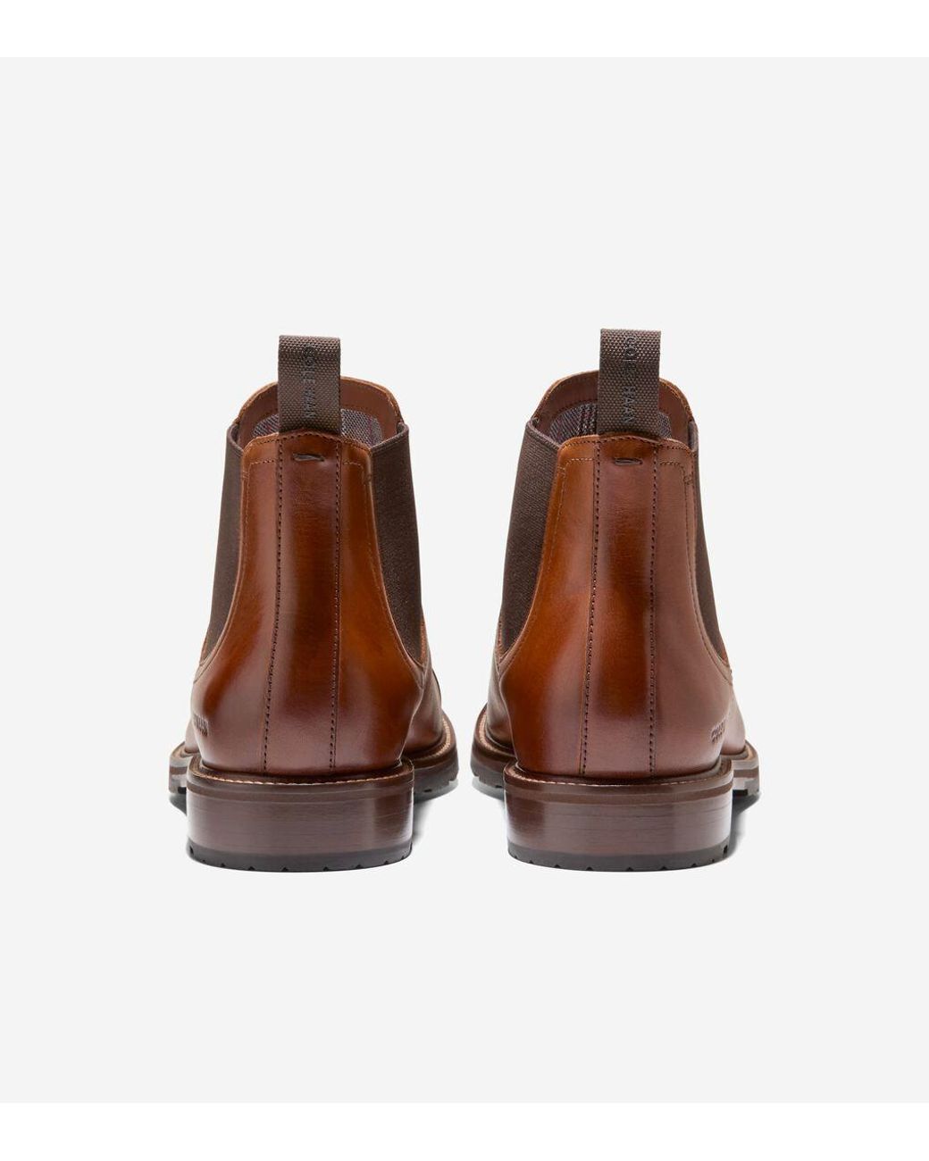 Men\'s Brown Leather Berkshire Lug Cap Toe Chelsea Boots Cole Haan Berkshire Lug Chelsea Boot SKU: 9892484 - YouTube main image 3