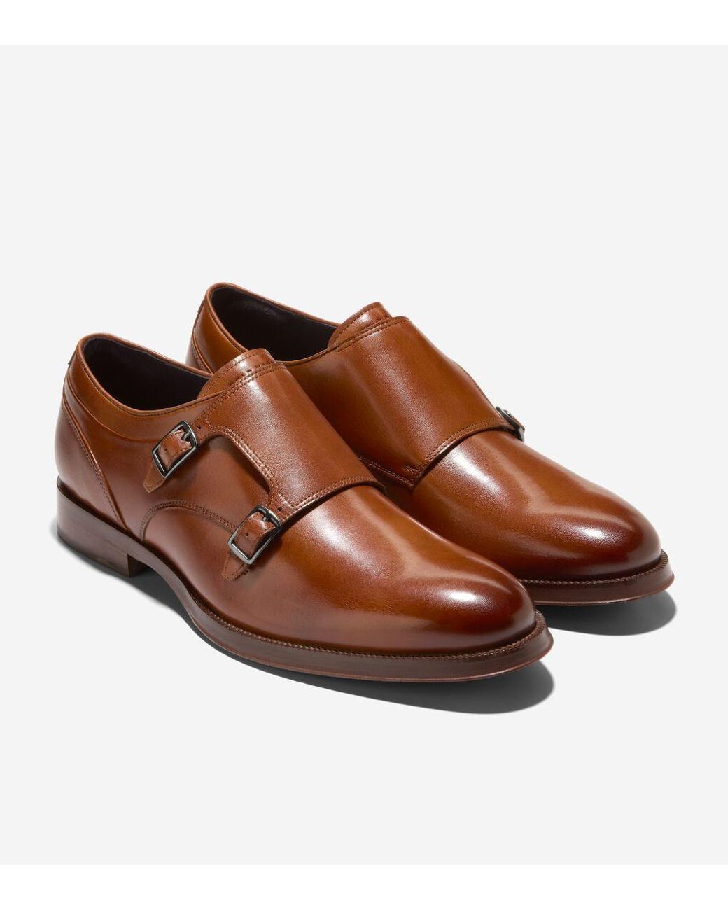 COLE HAAN Brown Pebbled Leather Single Strap Monk 12M Slip On Lug Sole Shoes Cole Haan Carlitta Monk Strap Loafer (Women) | Nordstromrack main image 4
