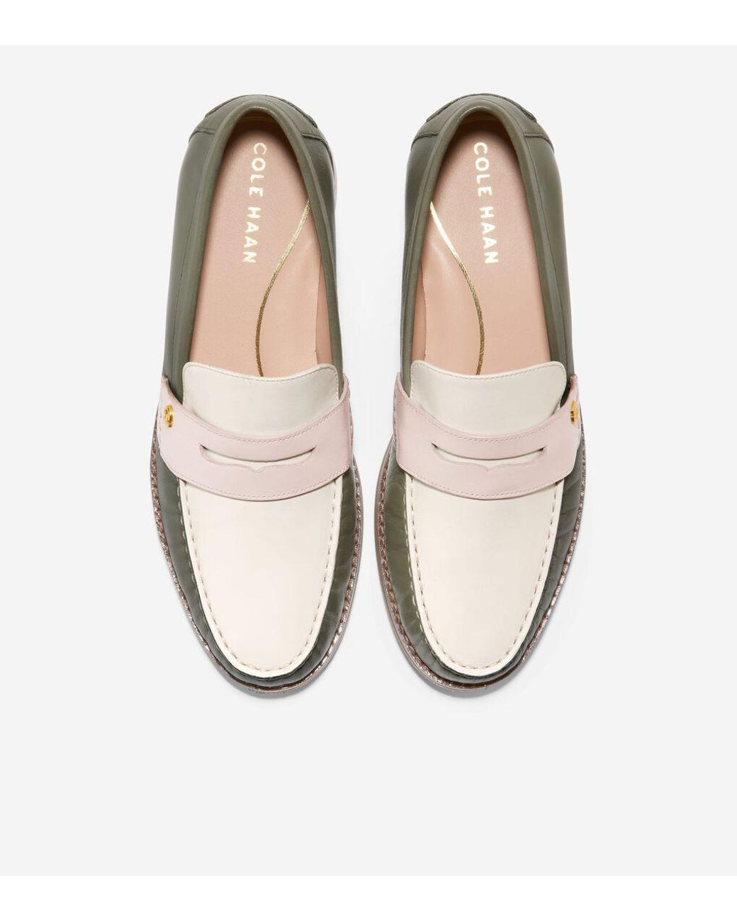 Cole Haan Women s Lux Pinch Penny Loafer in Green Lyst
