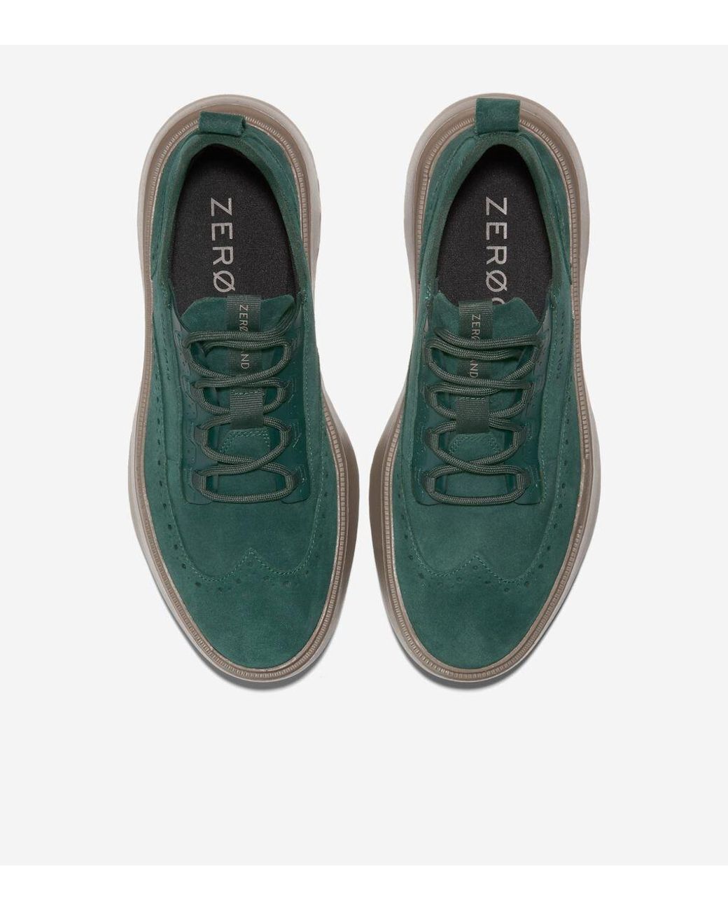 Cole Haan Men\'s Dark Green ZEROGRAND Suede Oxfords Sz 9.5.  NWOB Cole Haan Men main image 2