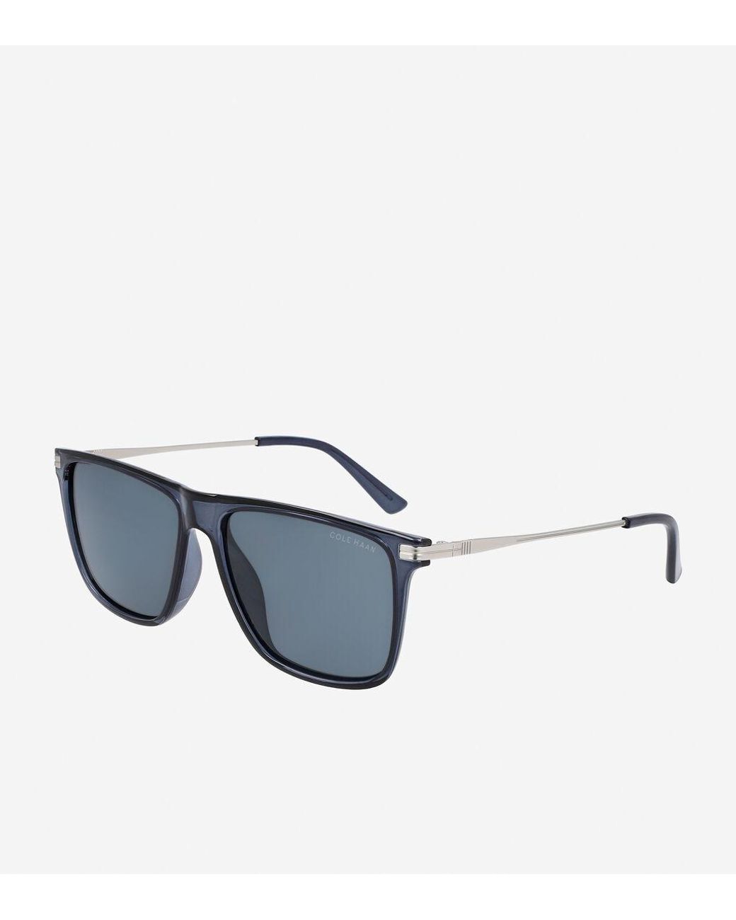 Cole Haan Straight Square Sunglasses in Blue for Men | Lyst