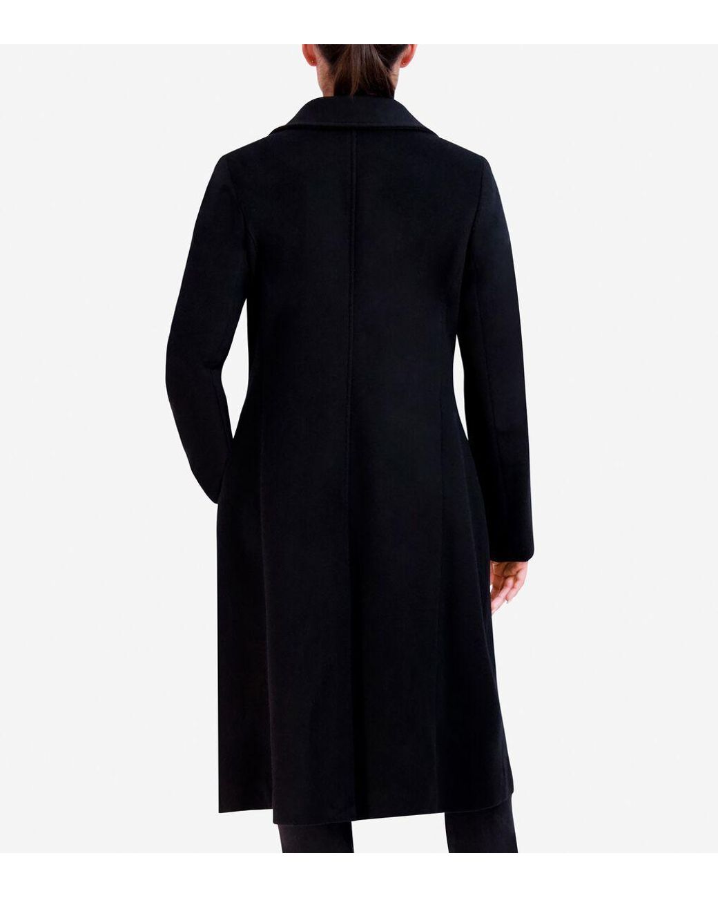 Cole Haan Women s Flared Dress Coat in Black Lyst