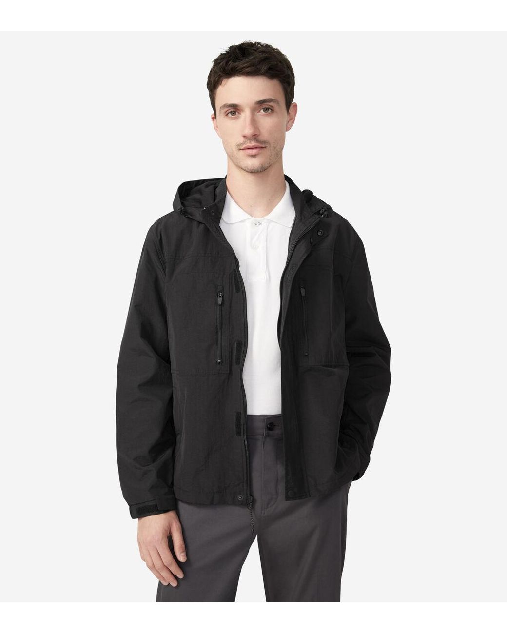 Cole Haan Men's Sport Rain Jacket in Black for Men | Lyst