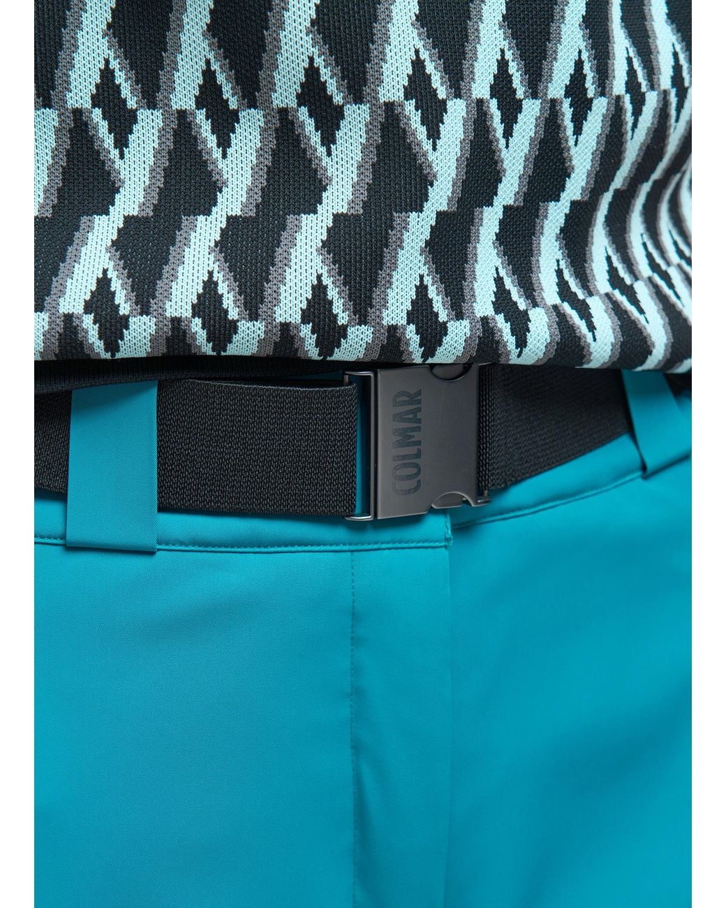 Pantaloni Da Sci Imbottiti Glam, Colore Azteco, Taglia di Colmar in Blue
