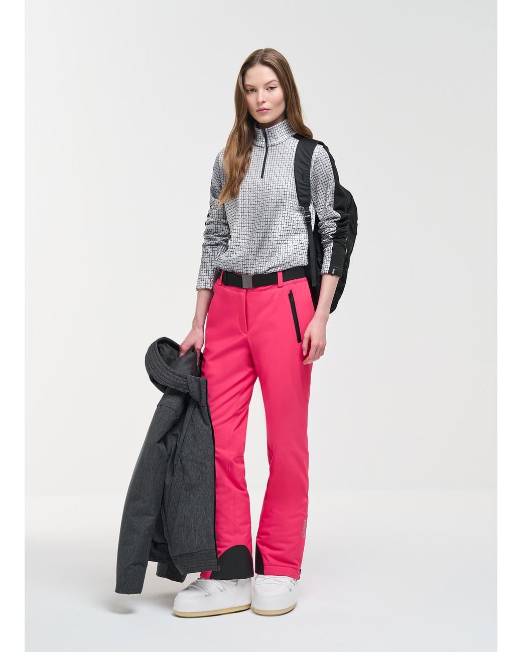 Pantaloni Da Sci Imbottiti Prize, Colore Disco, Taglia di Colmar in Pink