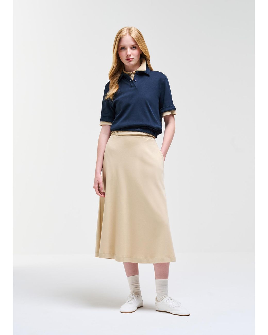 Polo Cropped di Colmar in Blue