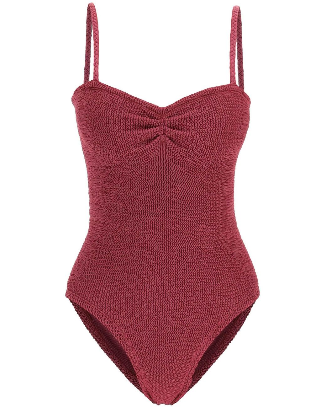 Hunza G Venus Swim One Piece Swimsuit In Red Lyst 0780