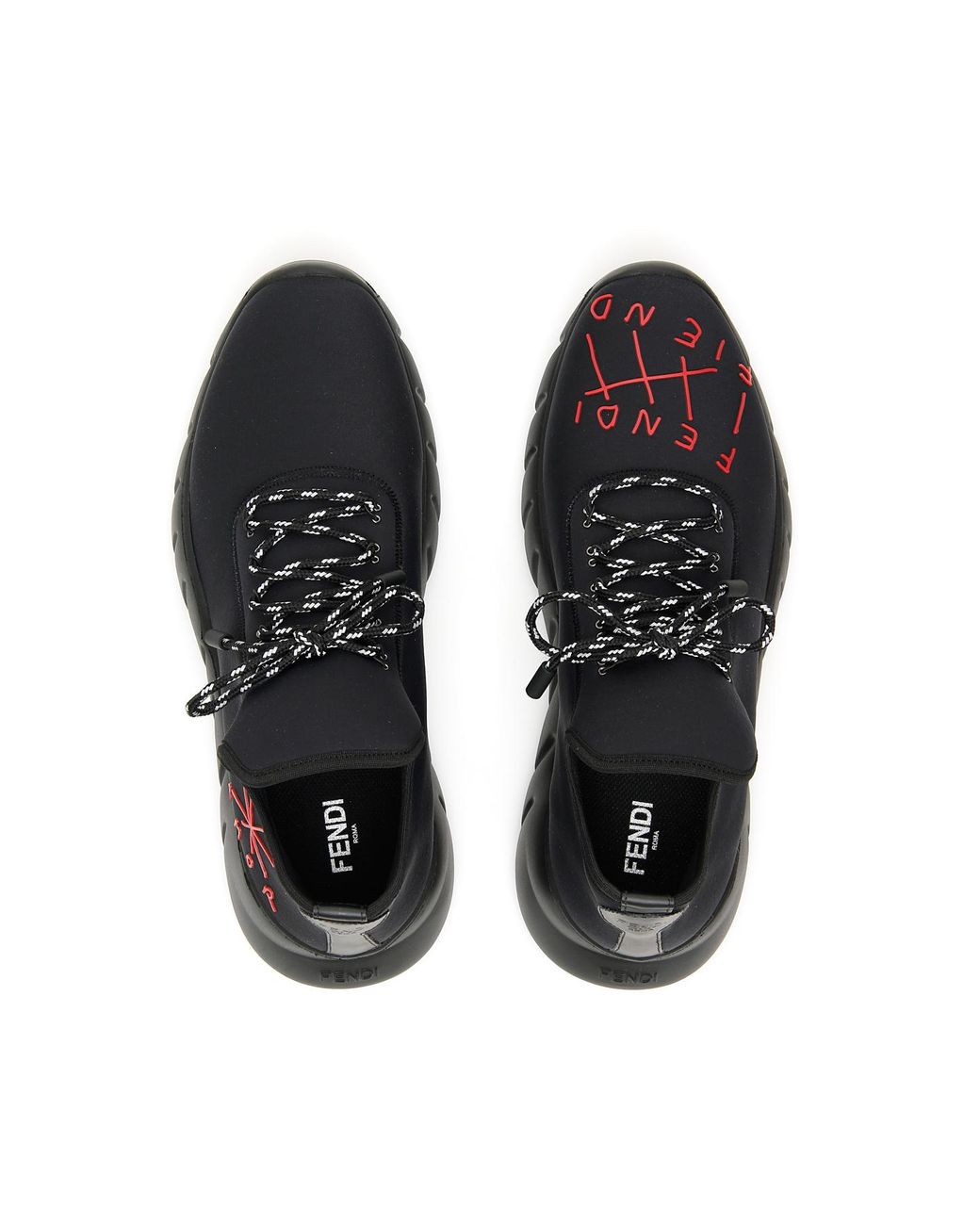Fendi fiend Roma amor Sneakers in Black for Men Lyst