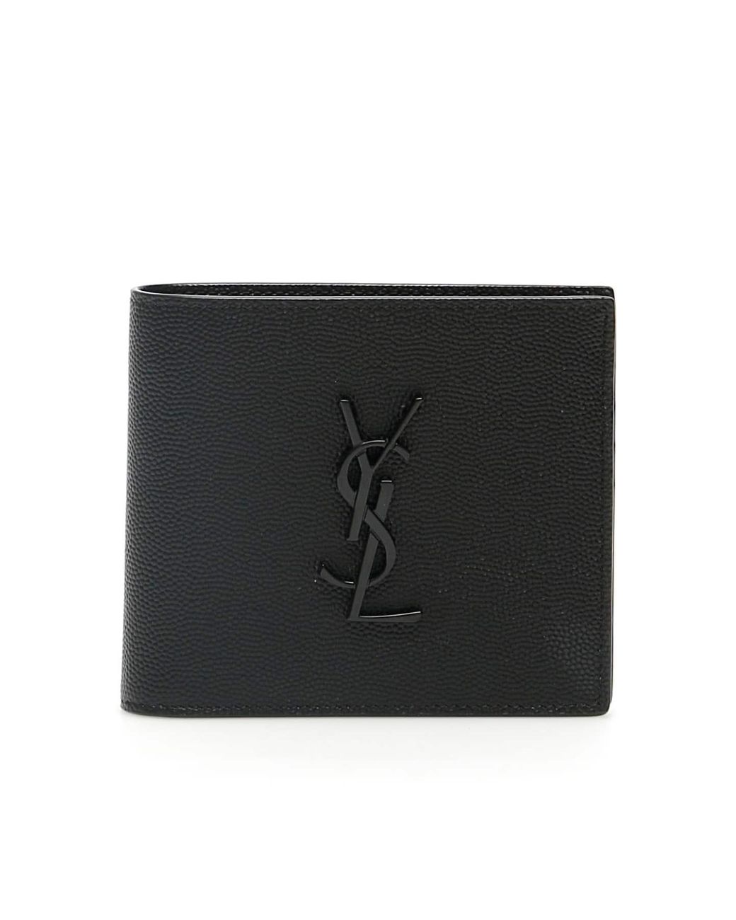 Saint Laurent Ysl Rider Wallet in Black for Men Lyst