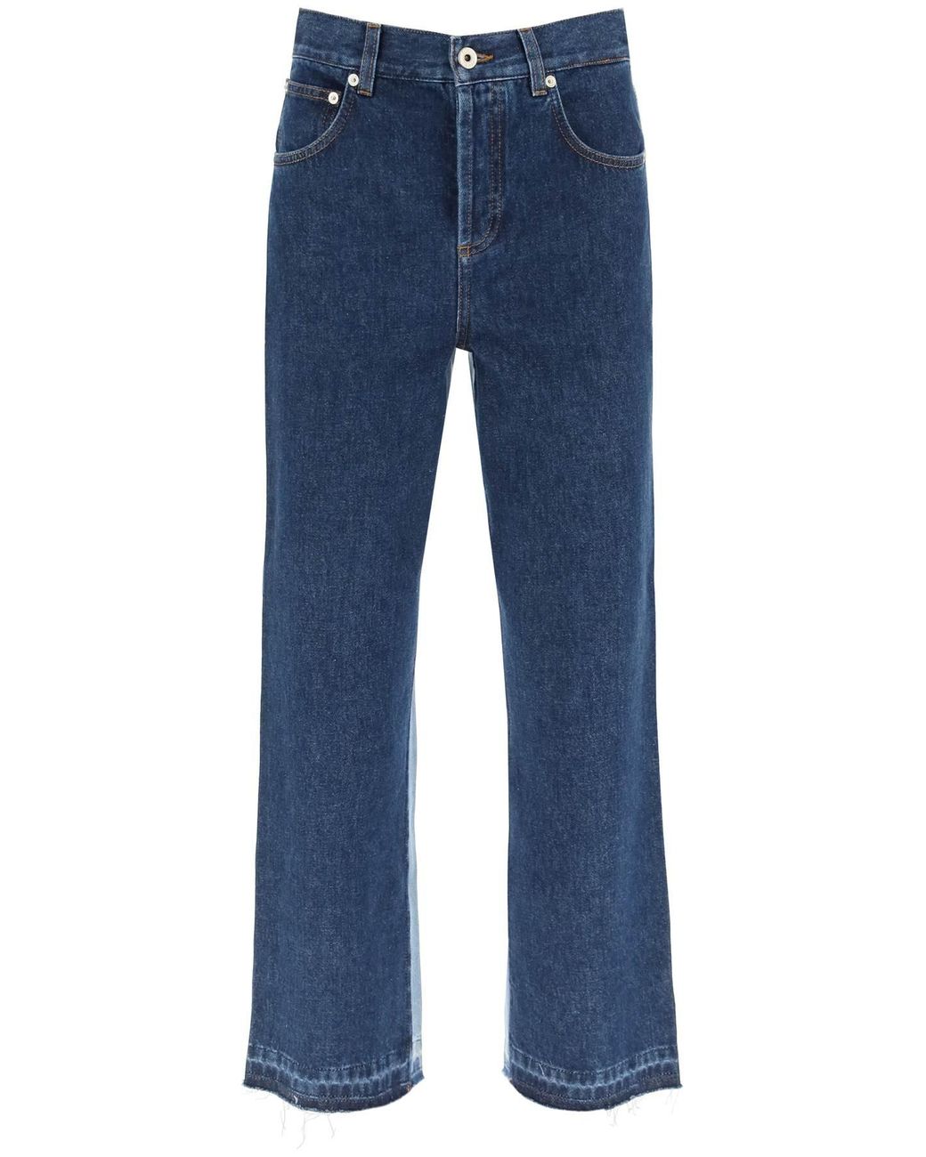 Loewe Two-tone Denim Jeans in Blue | Lyst Loewe Two-tone Denim Jeans in Blue | Lyst
