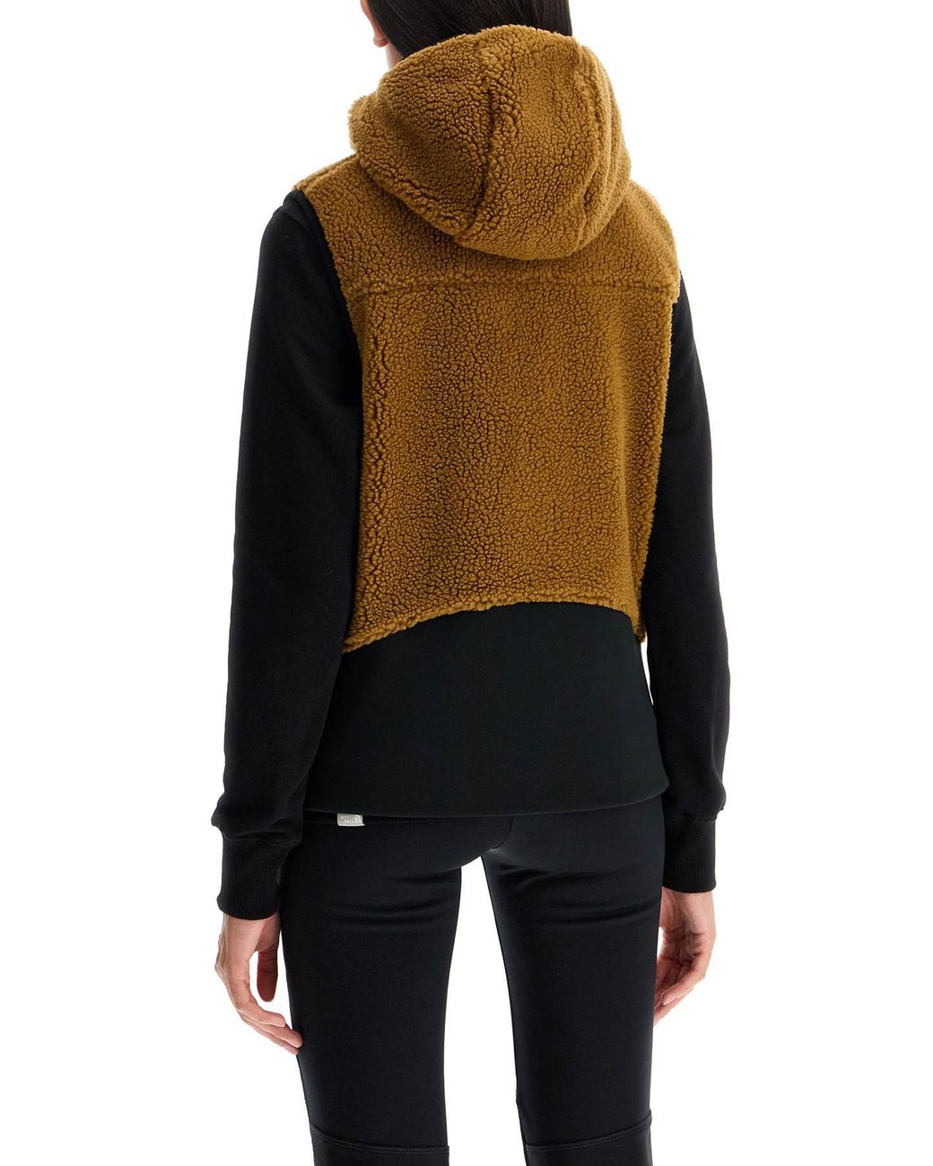 Sherpa hooded vest hotsell