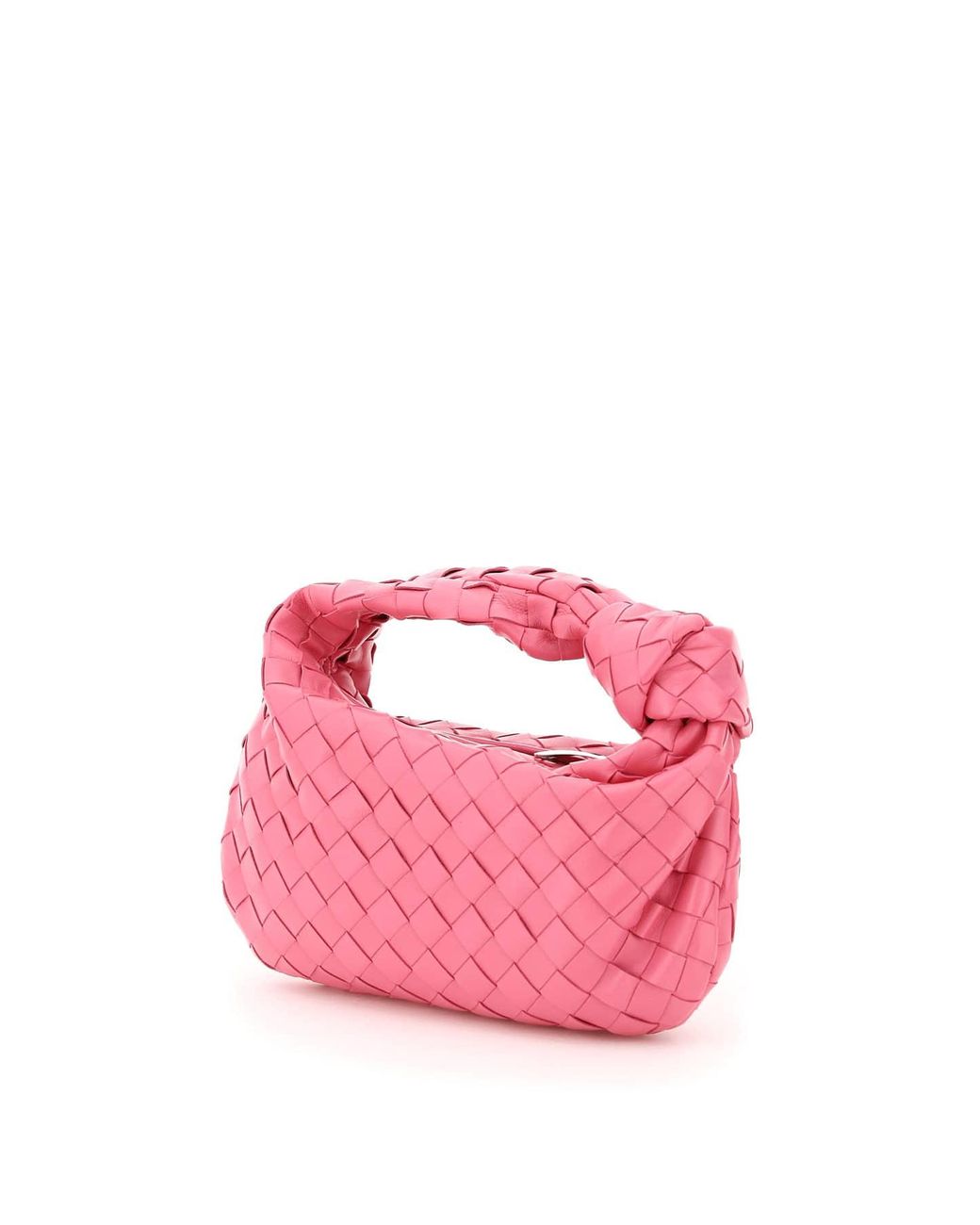 Bottega Veneta Pink Intrecciato Mini Jodie Bag