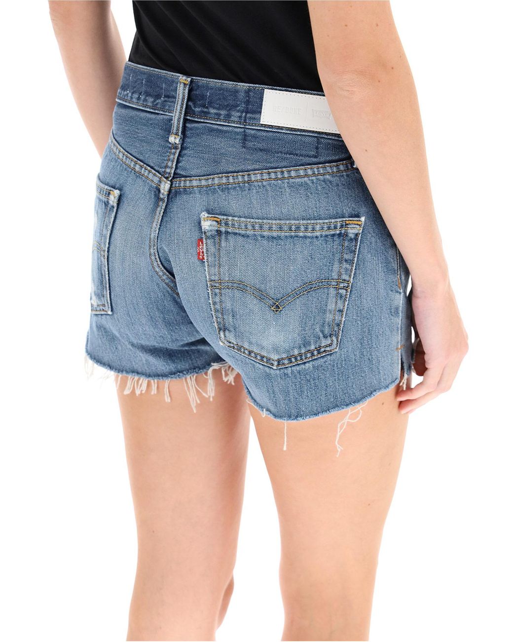 RE/DONE Levi's Denim Shorts in Indigo 