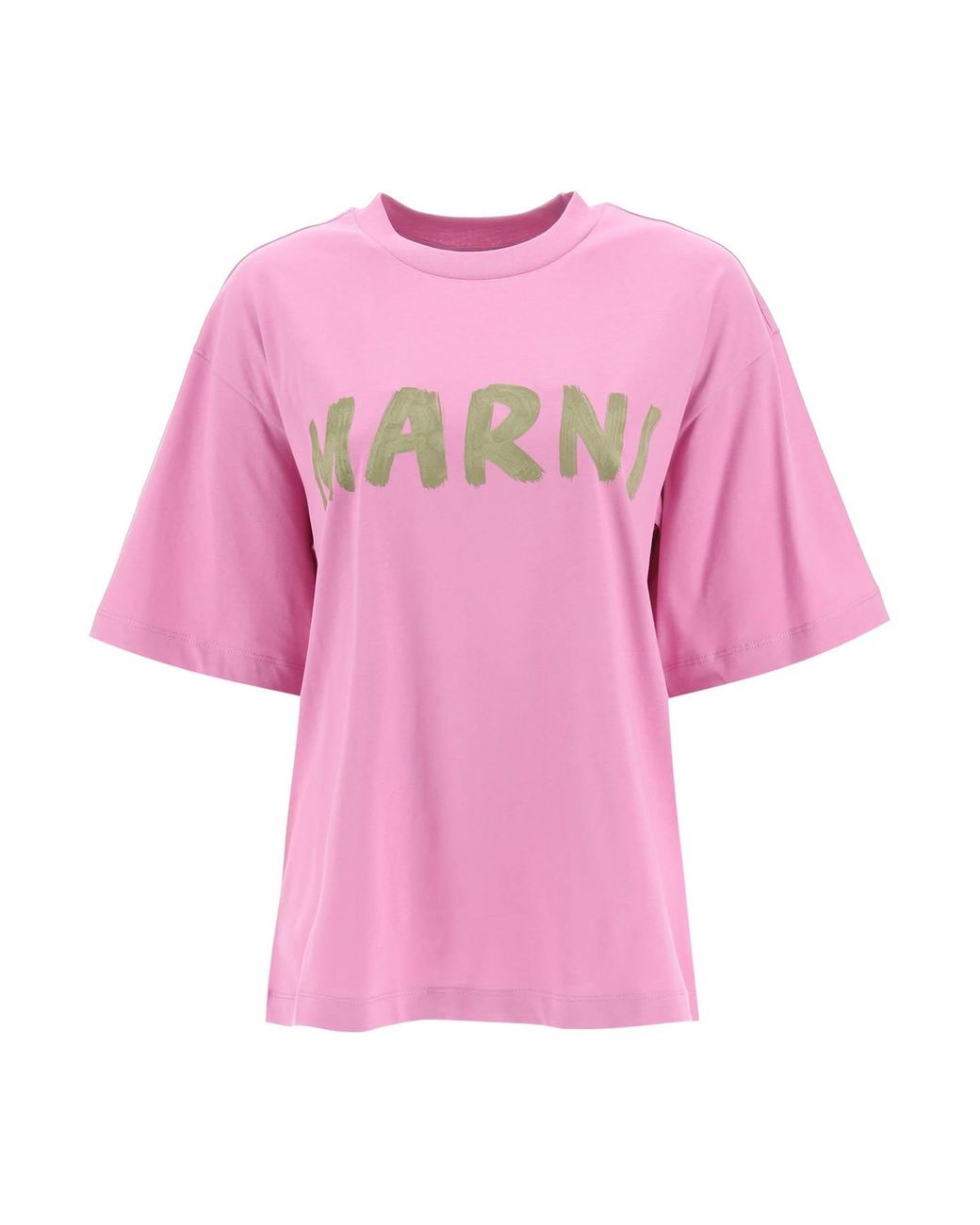 Oversized T-shirt with print COLOUR pastel pink - RESERVED - 4147S-03X