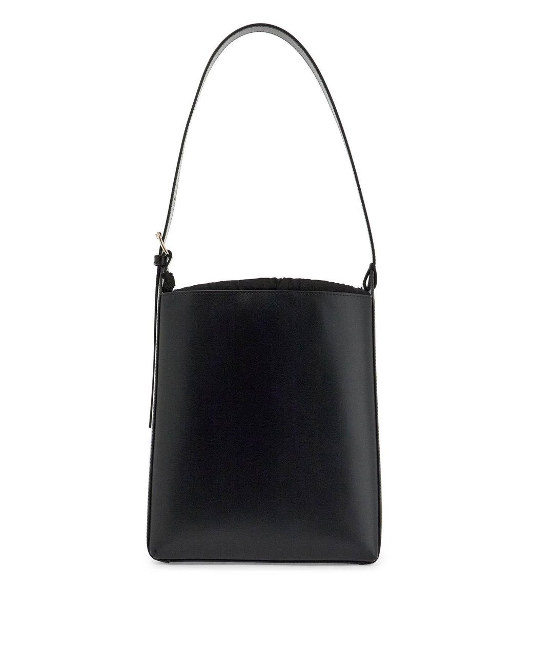 A.P.C. Minimalist Leather Crossbody Bag With Adjustable Strap in Black Lyst UK