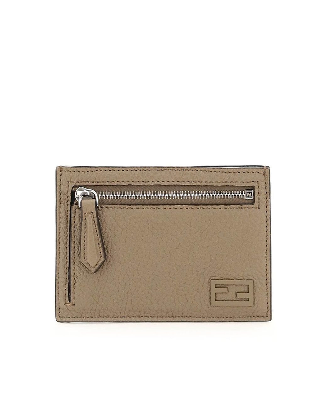 Fendi Cuoio Romano Leather Zipped Card Holder for Men | Lyst Fendi Cuoio Romano Leather Zipped Card Holder for Men | Lyst