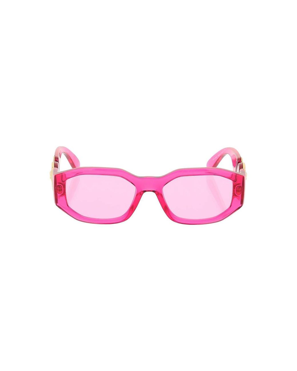 Versace Transparent Medusa Biggie Sunglasses in Pink for Men Lyst UK