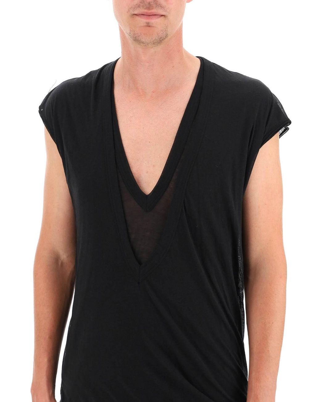 Rick Owens Double Dylan T-shirt in Black for Men | Lyst