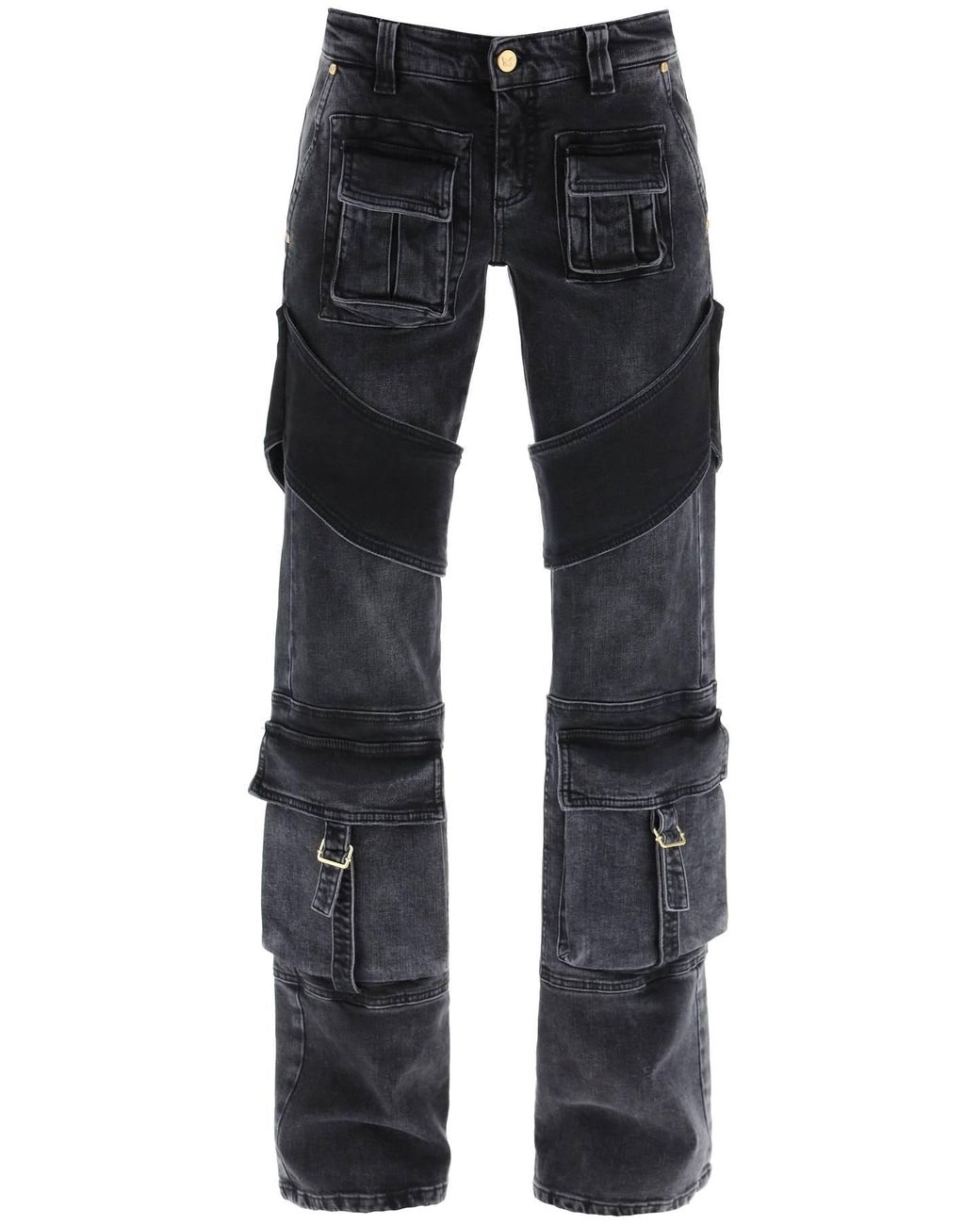 Blumarine Denim Cargo Pants in Blue Lyst