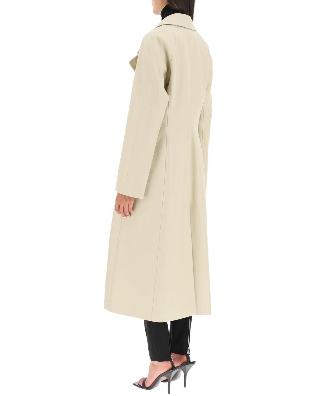 Givenchy Cotton Twill Trench Coat With U Lock Buckle in Beige (Natural) -  Save 1% | Lyst