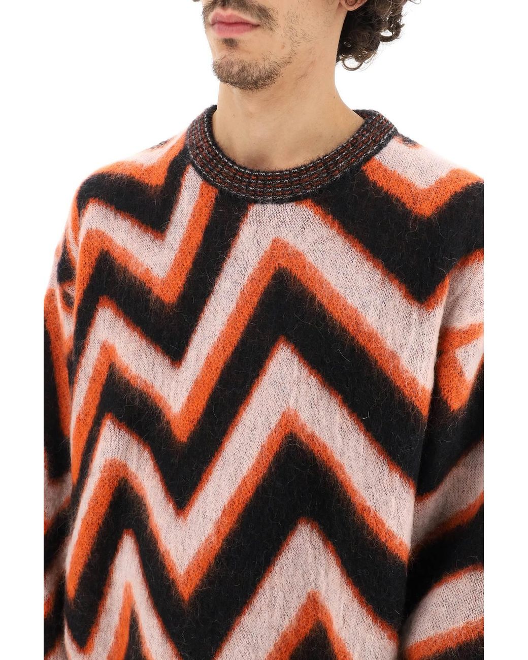 Paul Smith Zigzag Mohair-blend Sweater for Men | Lyst UK
