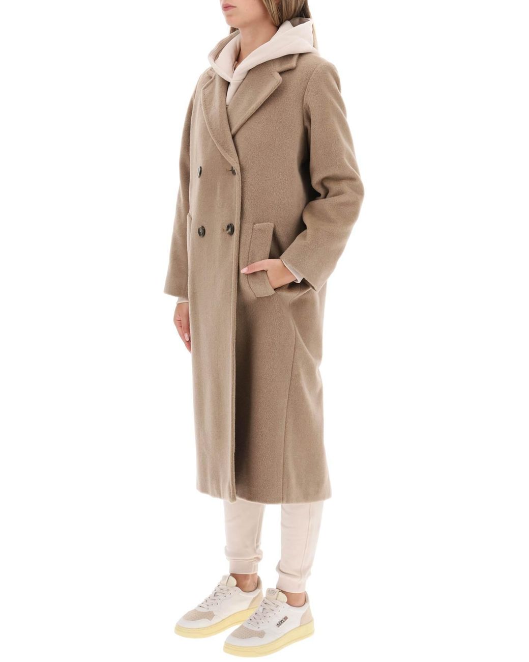 【メーカー公式ショップ】 Maxmara by Weekend 'zufolo' Natural in Coat Double-breasted ジャケット・アウター