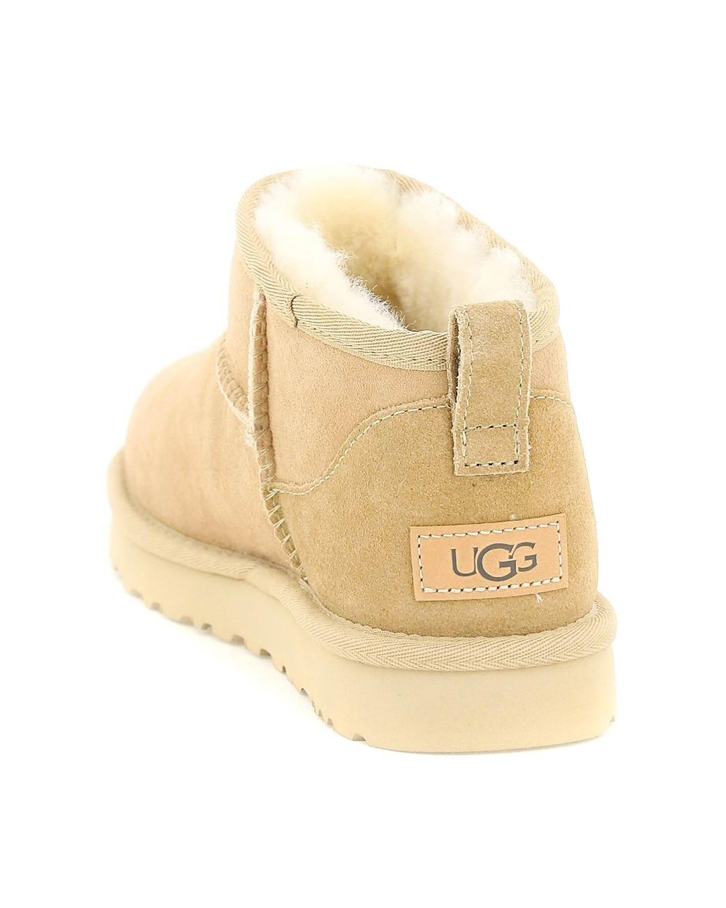 UGG Classic Ultra Mini Boots in Natural | Lyst