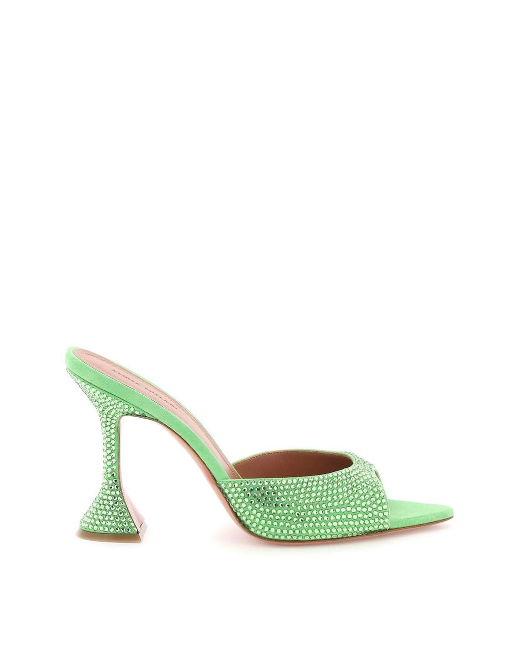 amina muaddi shoes green