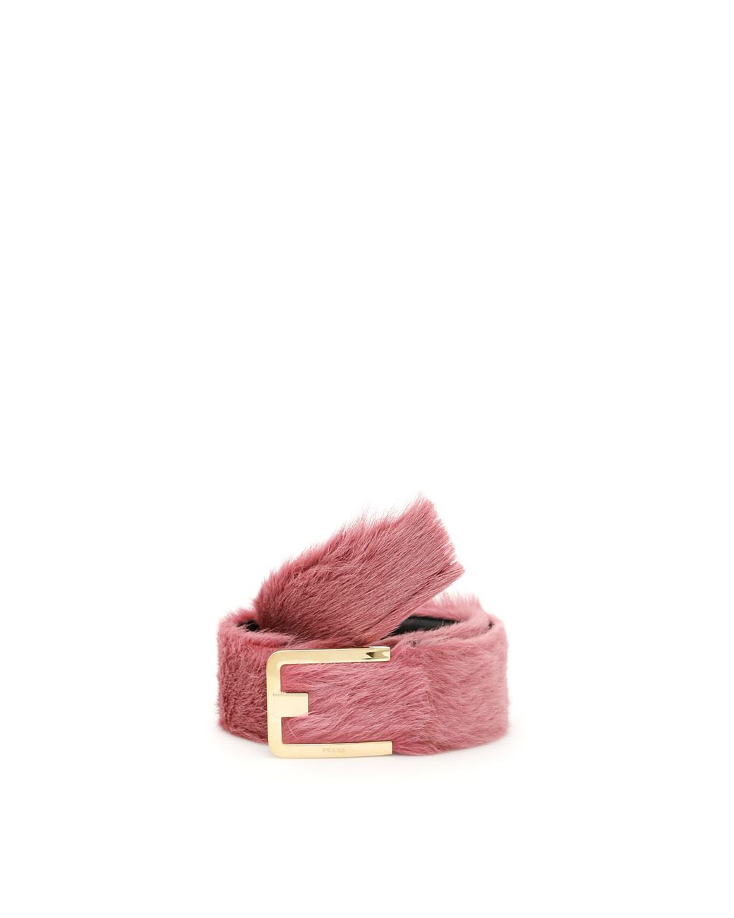 Prada Fur Belt in Pink | Lyst
