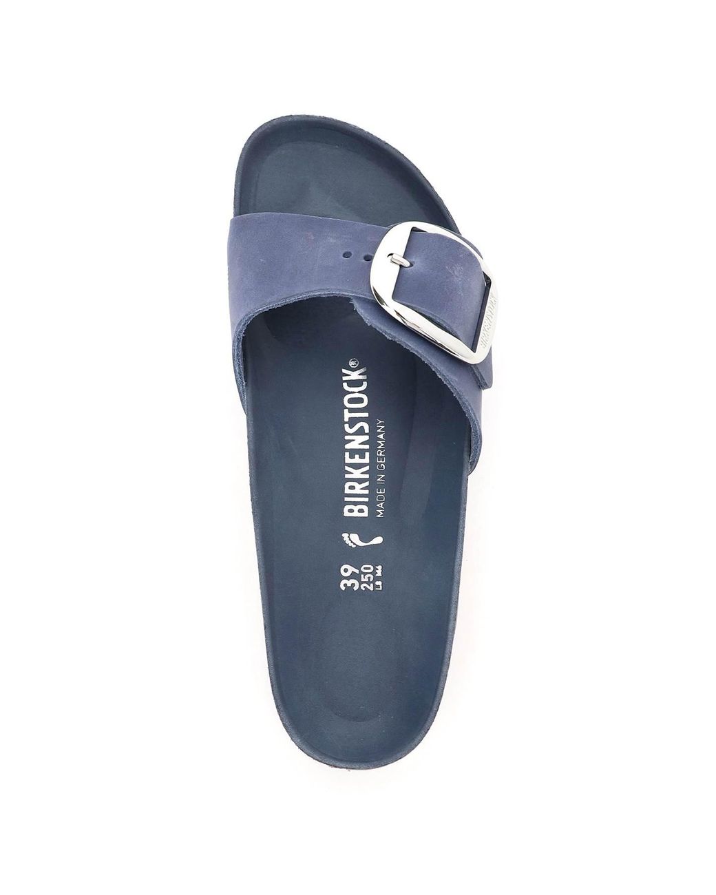 Birkenstock madrid big buckle azure blue sale