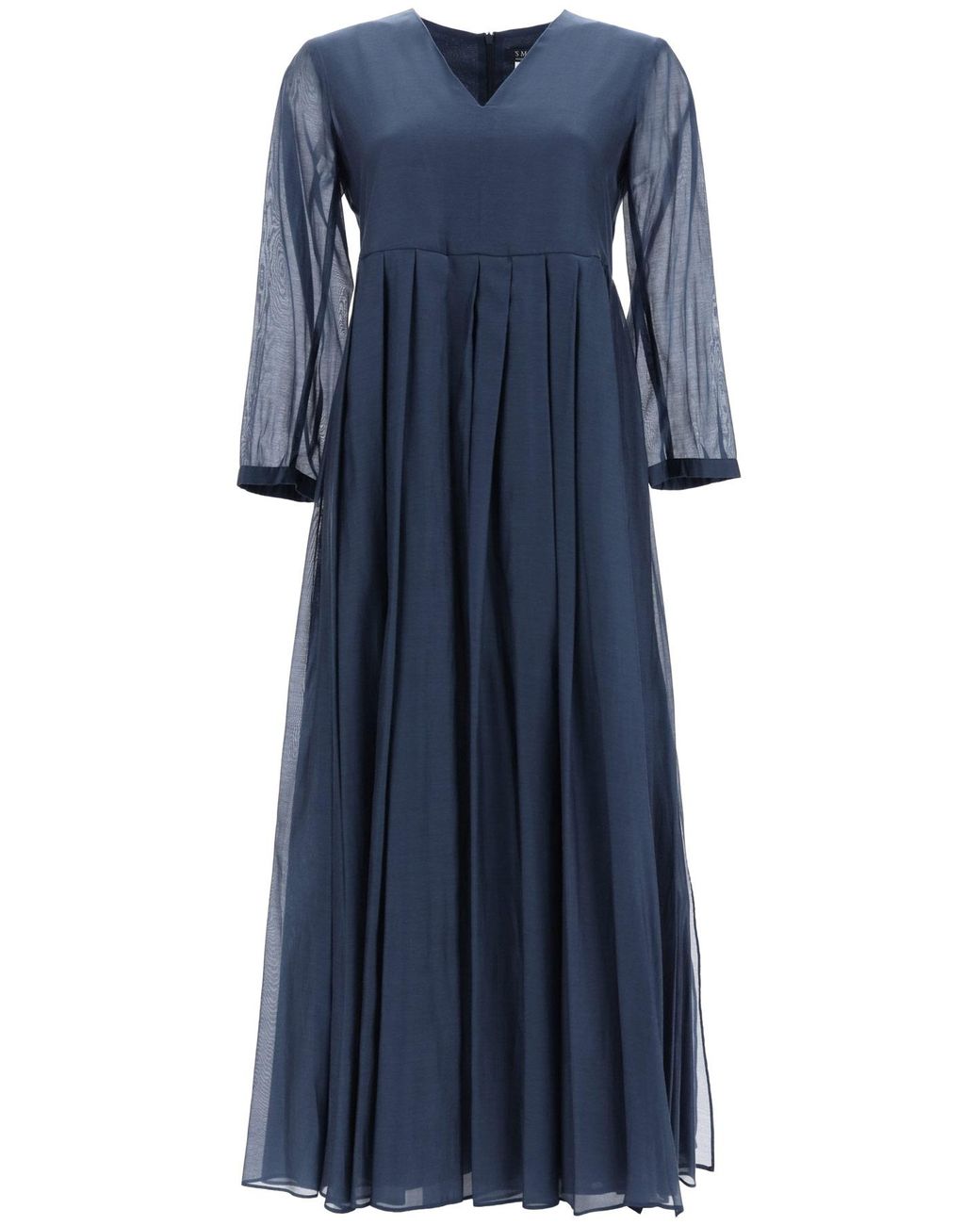 Max Mara Corolla Voile Dress in Blue | Lyst