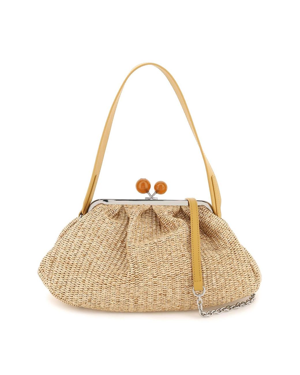 Weekend by Maxmara 'pasticcino' Raffia Bag in Metallic | Lyst