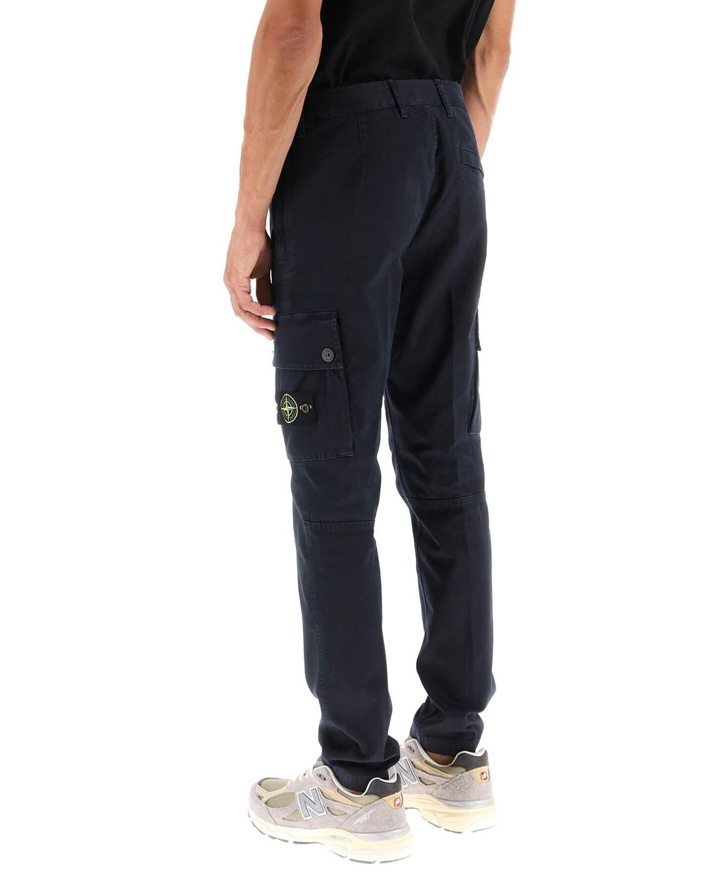 Stone Island Slim-fit Cargo Pants in Blue for Men | Lyst
