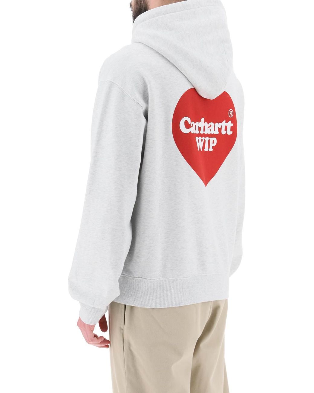 Carhartt WIP Hooded Heart Sweatshirt in White for Men | Lyst Canada