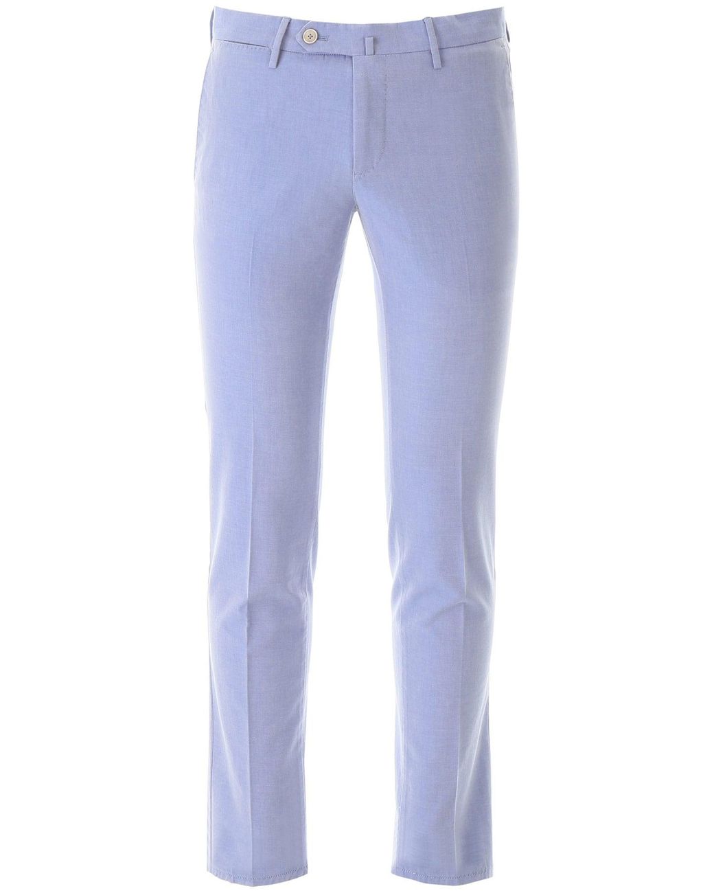 PT01 Cotton Super Slim Trousers in Light Blue (Blue) for Men Lyst