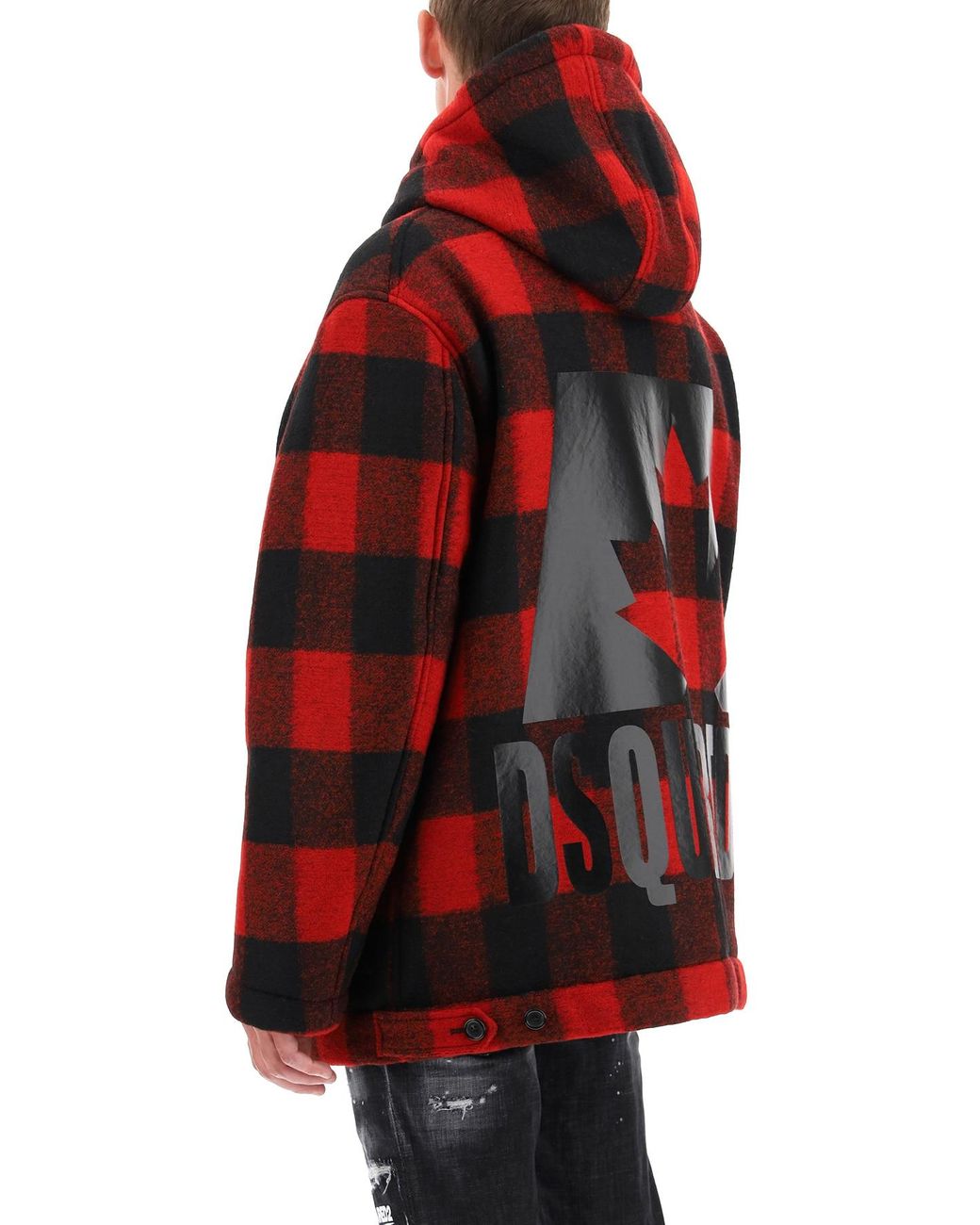 DSquared² Canada Check Bomber in Red Black (Red) for Men - Save 61 