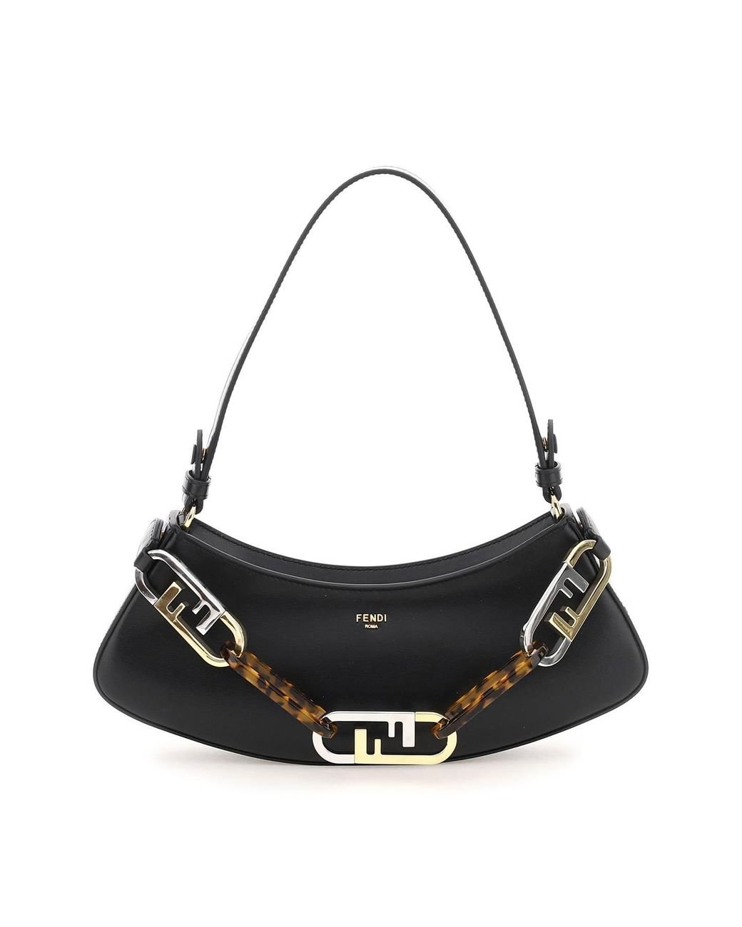 Fendi Black Bag Strap Leather ref.1035156 - Joli Closet