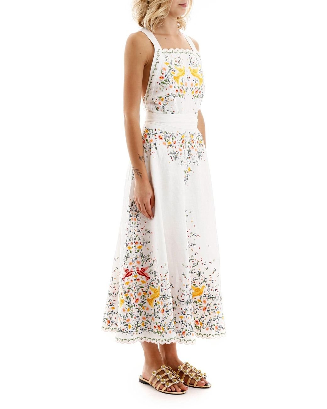 carnaby embroidered bird dress