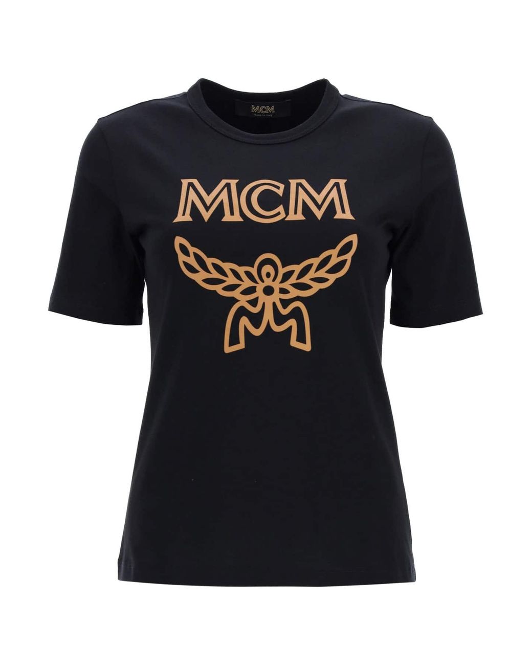 MCM T-shirt With Logo in Black - Lyst